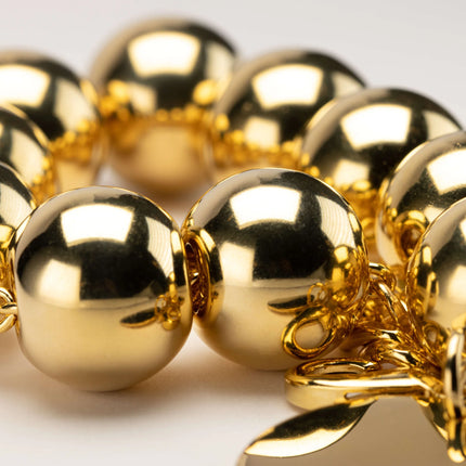 VBARONI Bead Bracelet in Gold