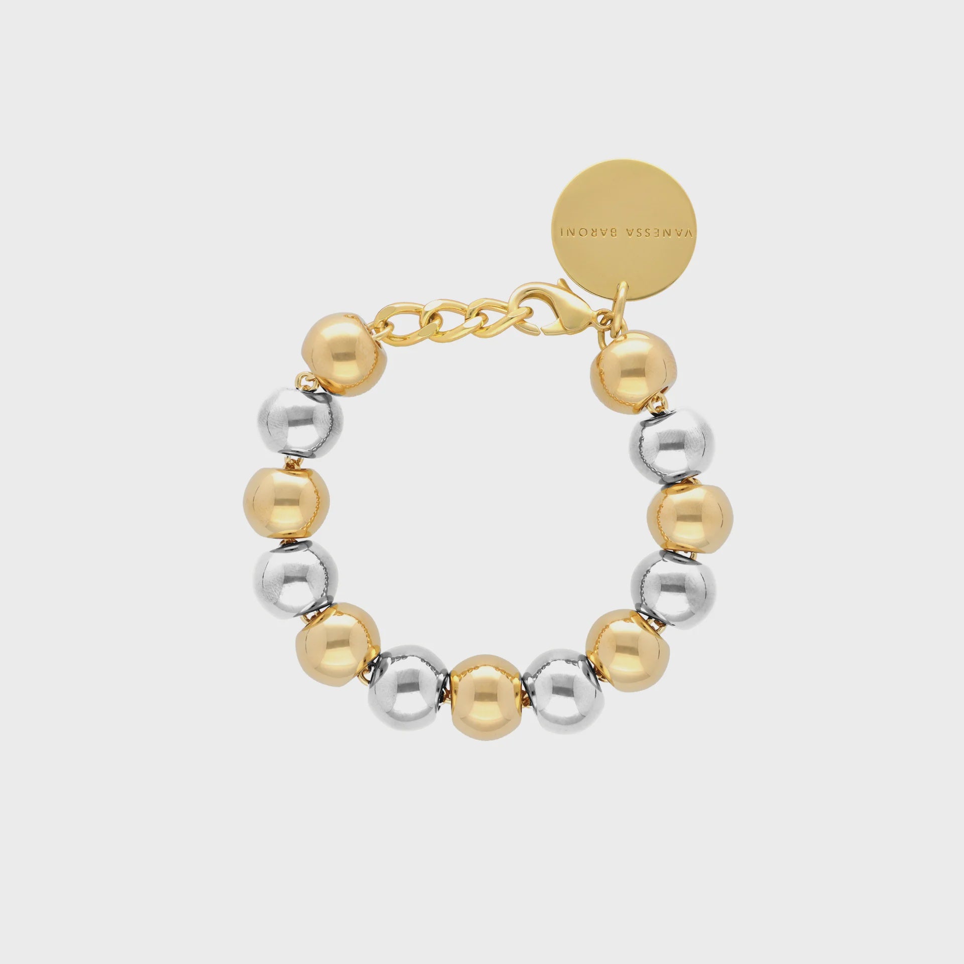 VBARONI Mini Beads Bracelet in Gold, Silver