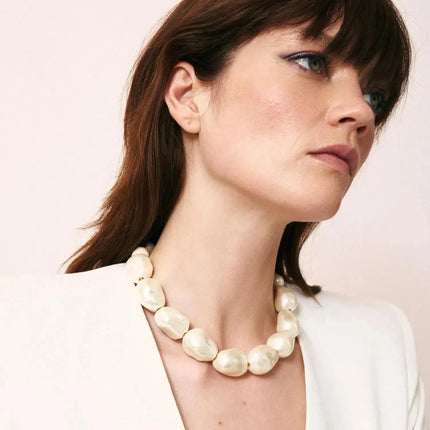 V.BARONI Big Organic Pearl Necklace