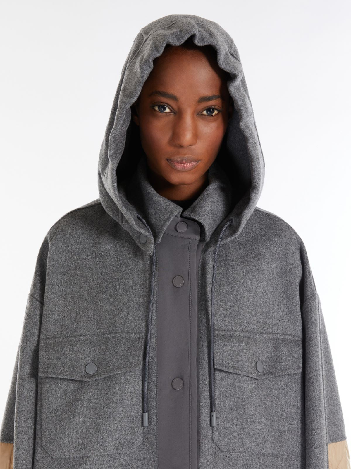 MM Ossola Quited Jacket in Medium Grey