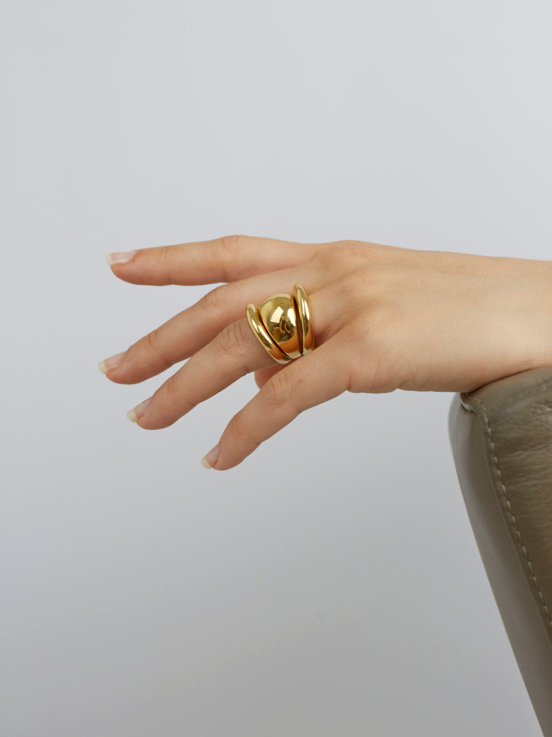 TS Gold Triple Ring Set