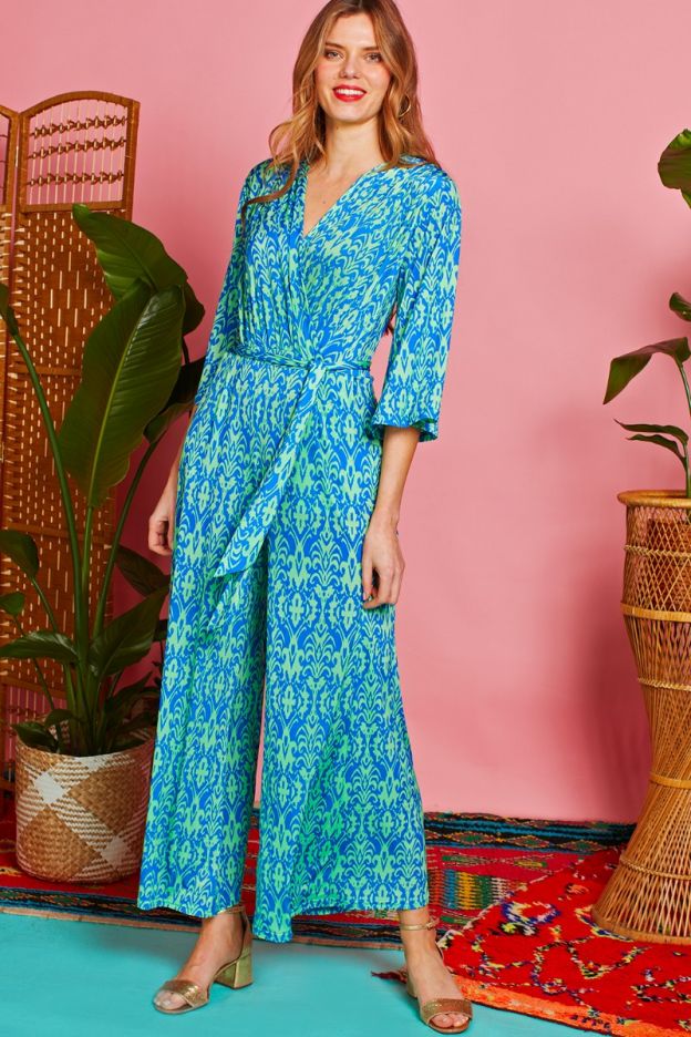 ONJENU Laurie Jumpsuit in Las Palmas Green