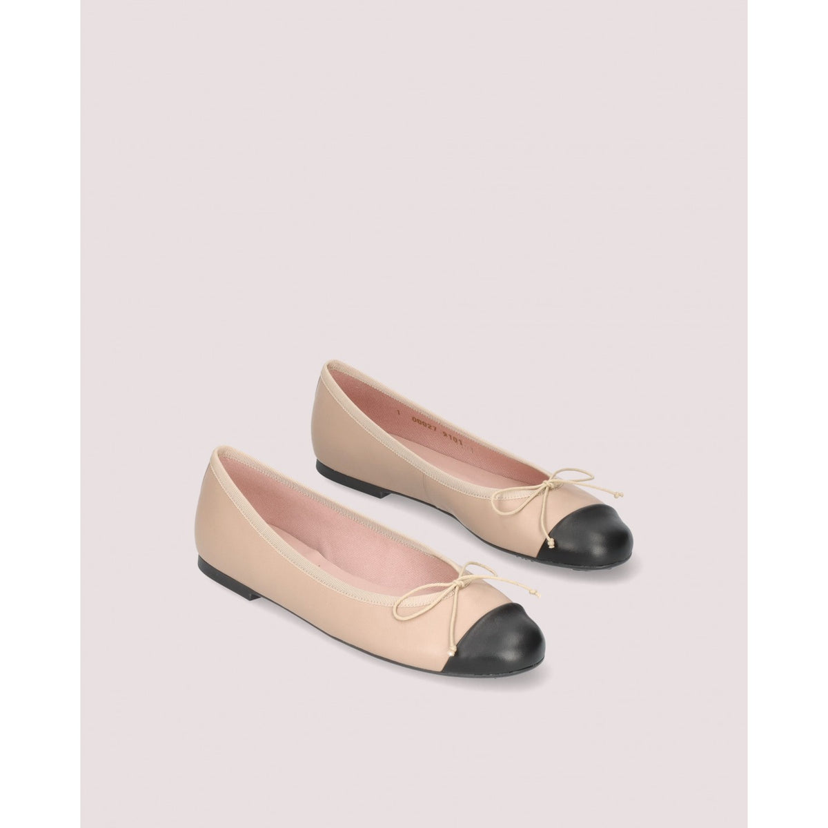 PB Nicole Ballet Pump in Nude, Black