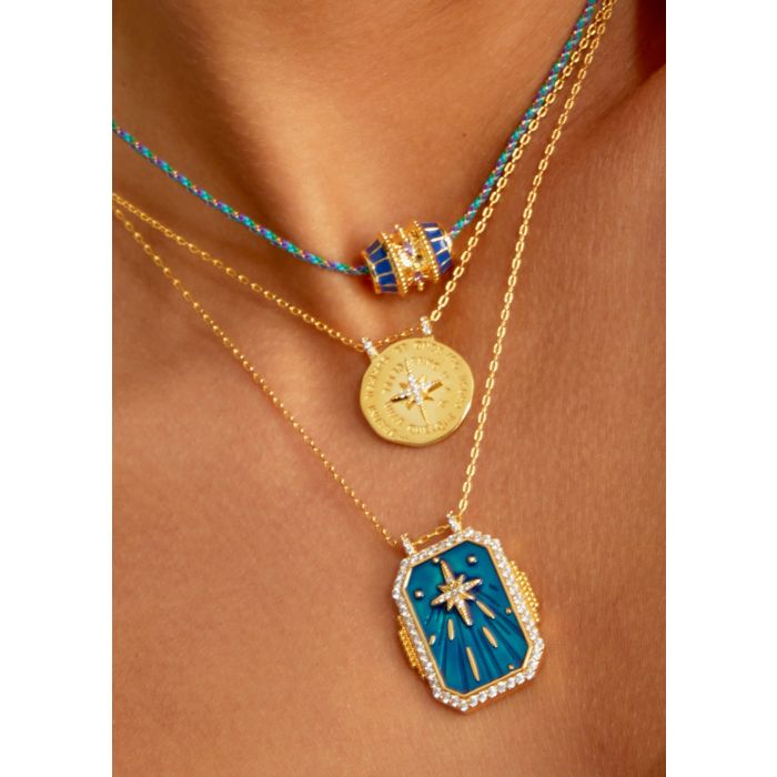 MYA BAY Diwali Necklace in Blue