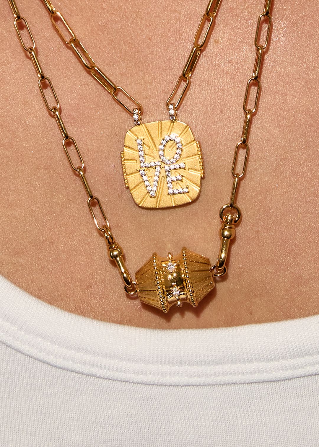 MYA BAY Gold Big Talisman Necklace