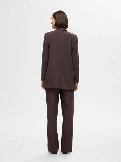 SLF Rita Relaxed Blazer in Coffee Bean