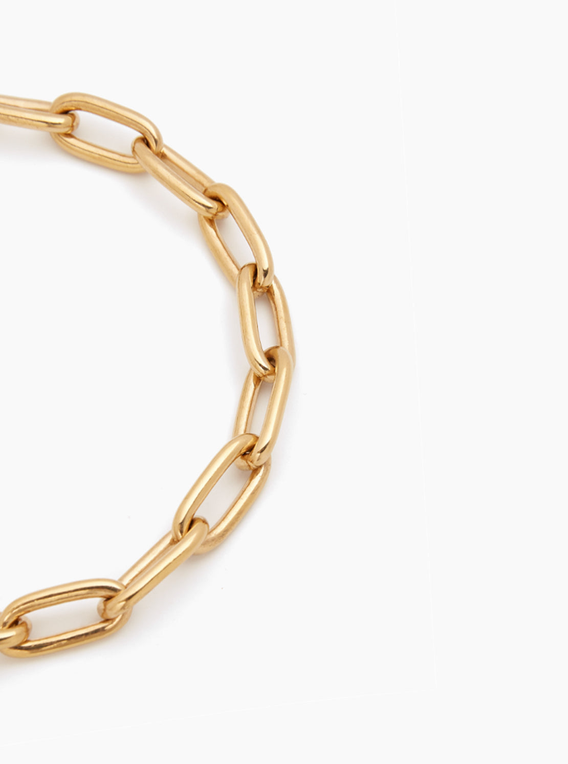 TS Small Gold Oval Linked Bracelet