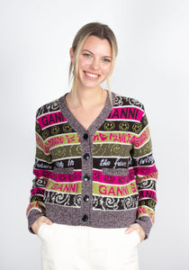 You added <b><u>GANNI Wool Mix Cardigan in Multicolour</u></b> to your cart.