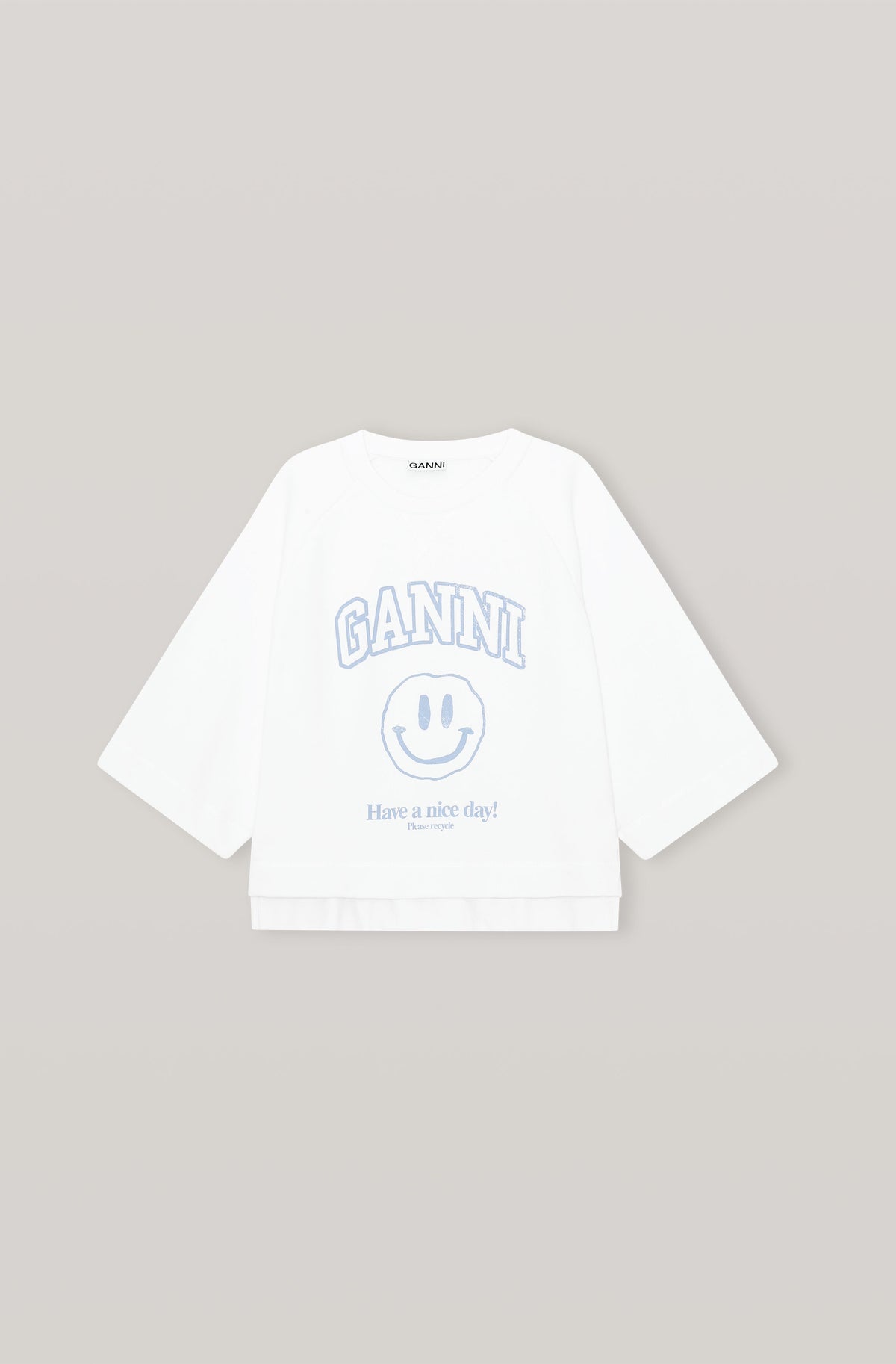 GANNI T2796 Isoli Oversized Sweat in White