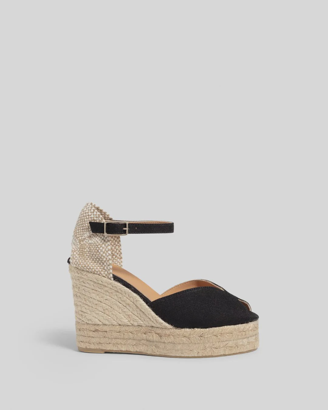 CASTANER Bianca Strap Espadrille in Black