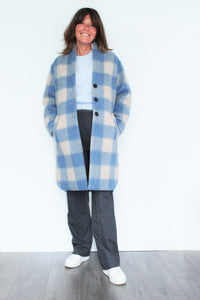 You added <b><u>IM Gabriel Check Coat in Blue</u></b> to your cart.