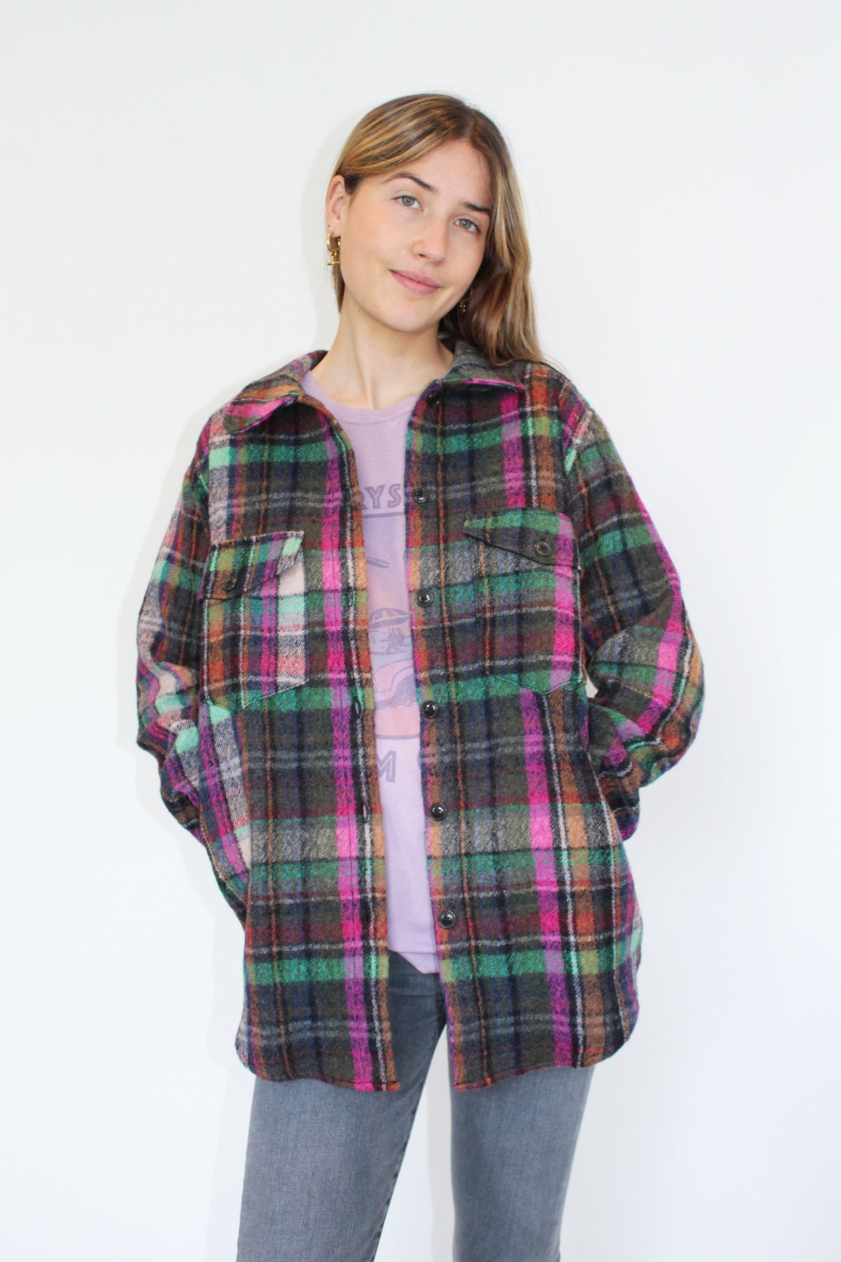 BR Ari Check Overshirt in Multi