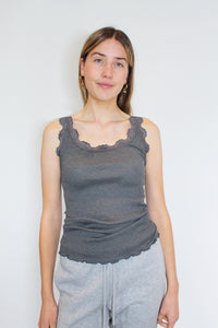 You added <b><u>ROSEMUNDE Benita wide lace in dark grey</u></b> to your cart.