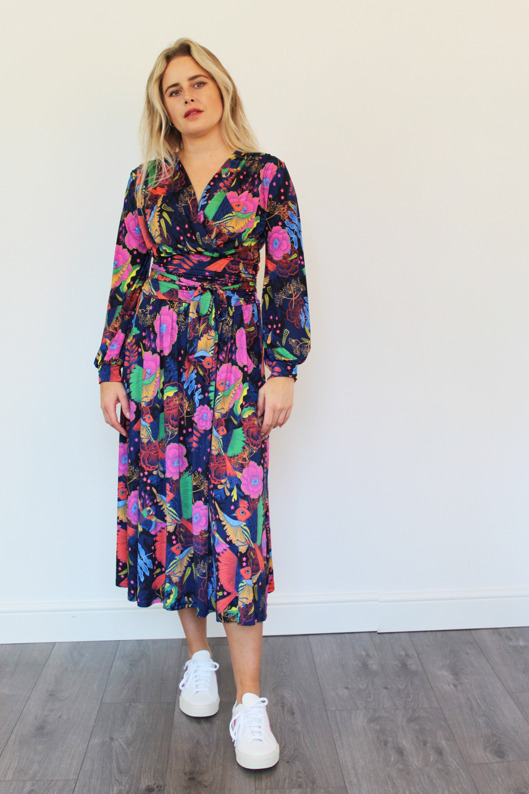 ONJENU Sharon Midi Dress in Frida Multi