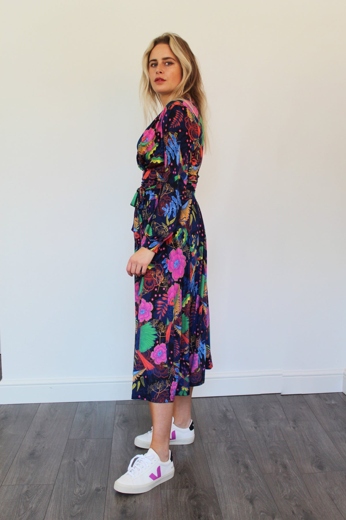 ONJENU Sharon Midi Dress in Frida Multi