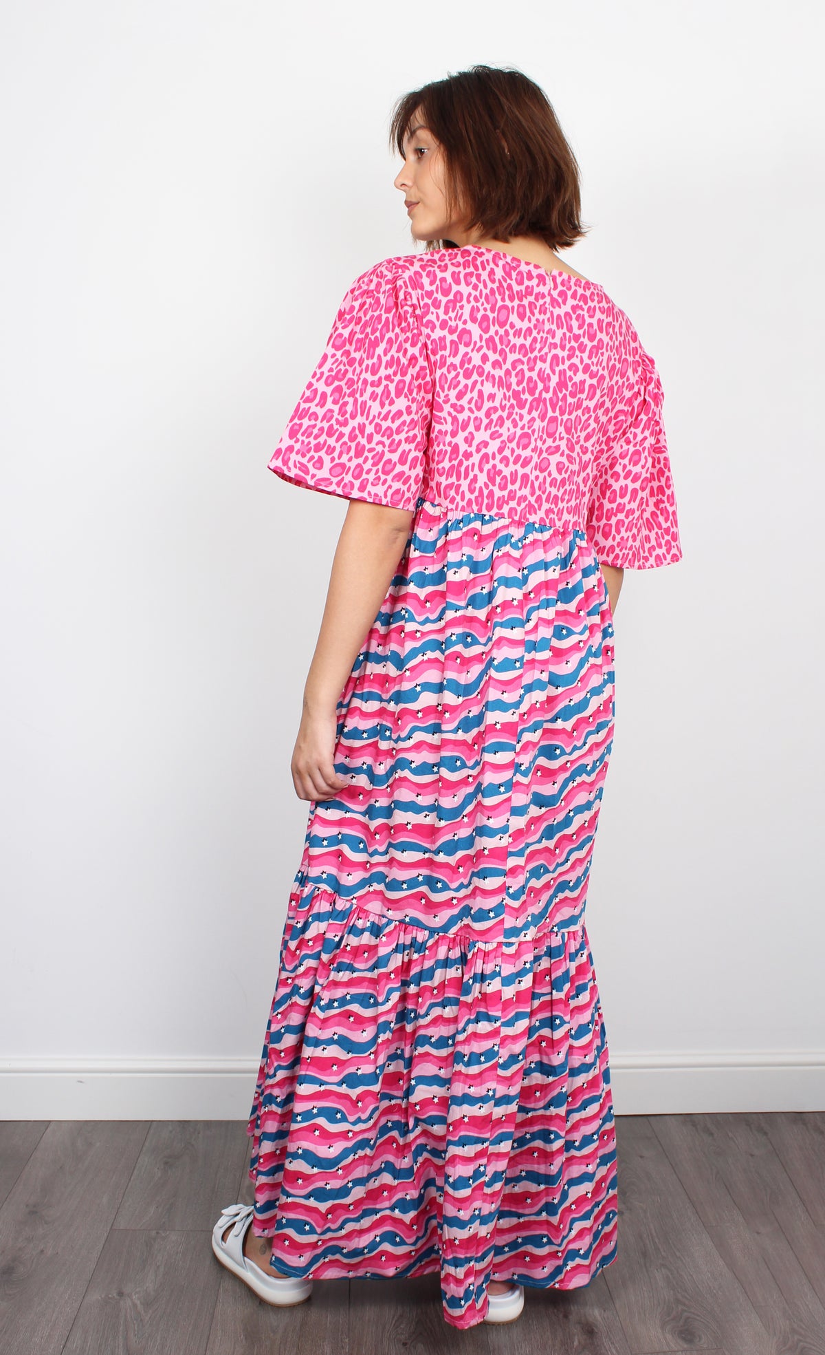 Primrose Park London Pamela Leo and Squiggle print dress