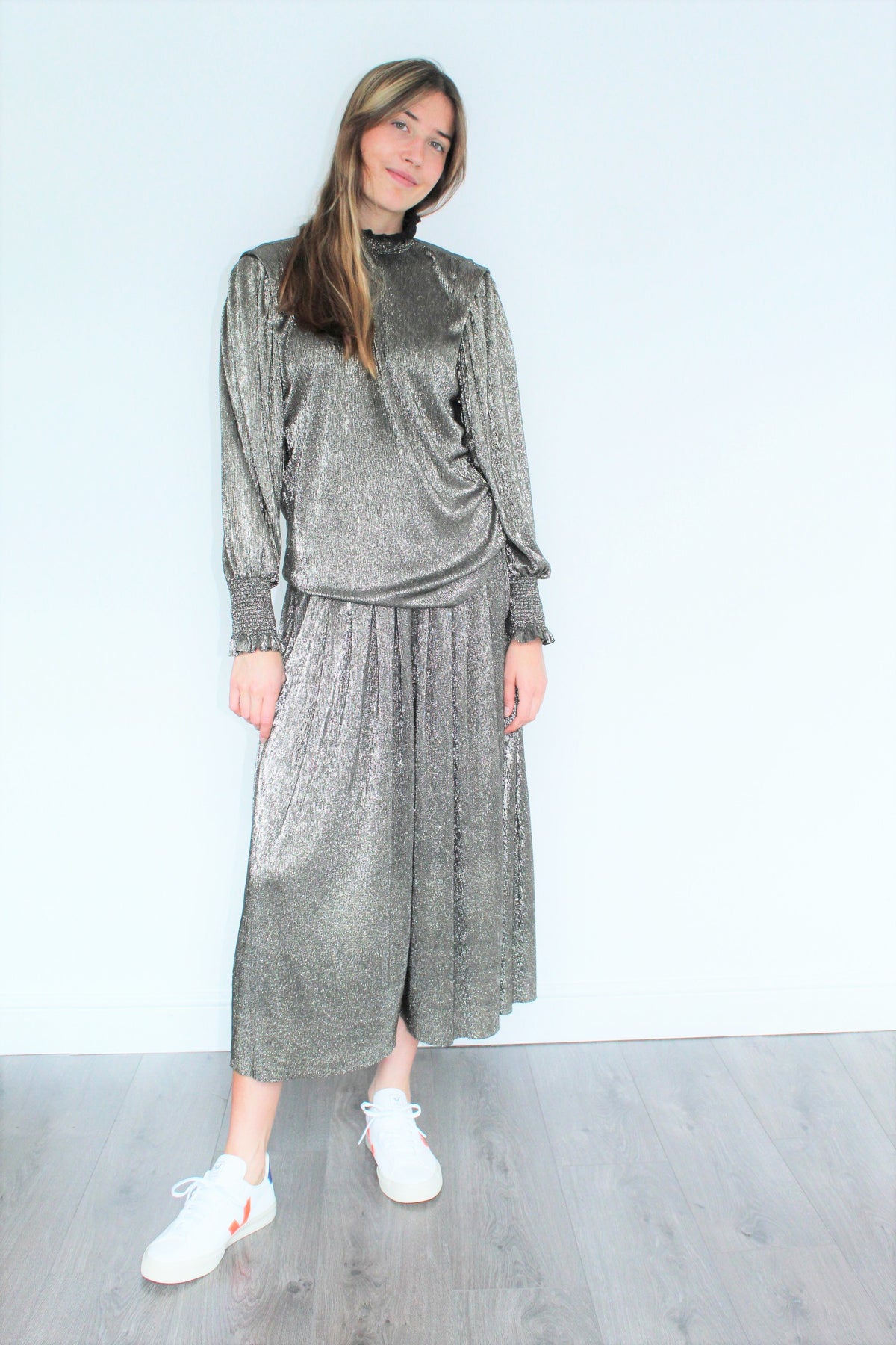 IM Noshi Blouse in Gunmetal