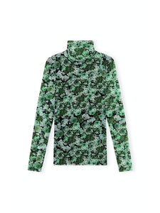 You added <b><u>GANNI T2805 Printed Mesh Rollneck in Kelly Green</u></b> to your cart.