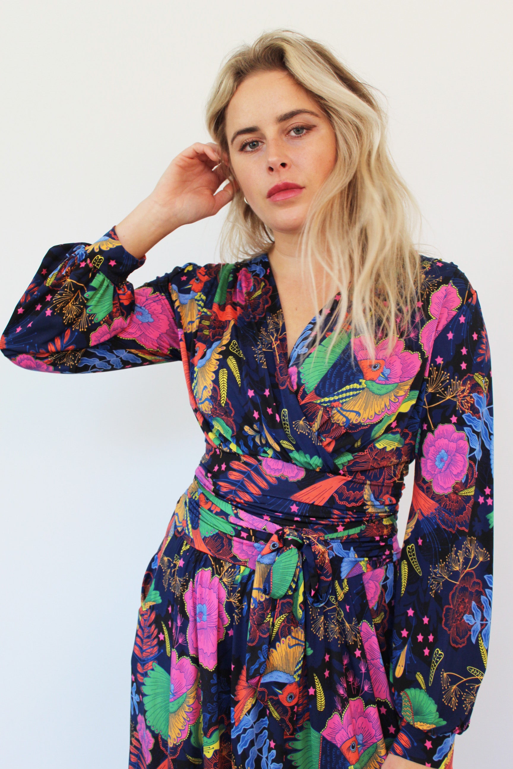 ONJENU Sharon Midi Dress in Frida Multi