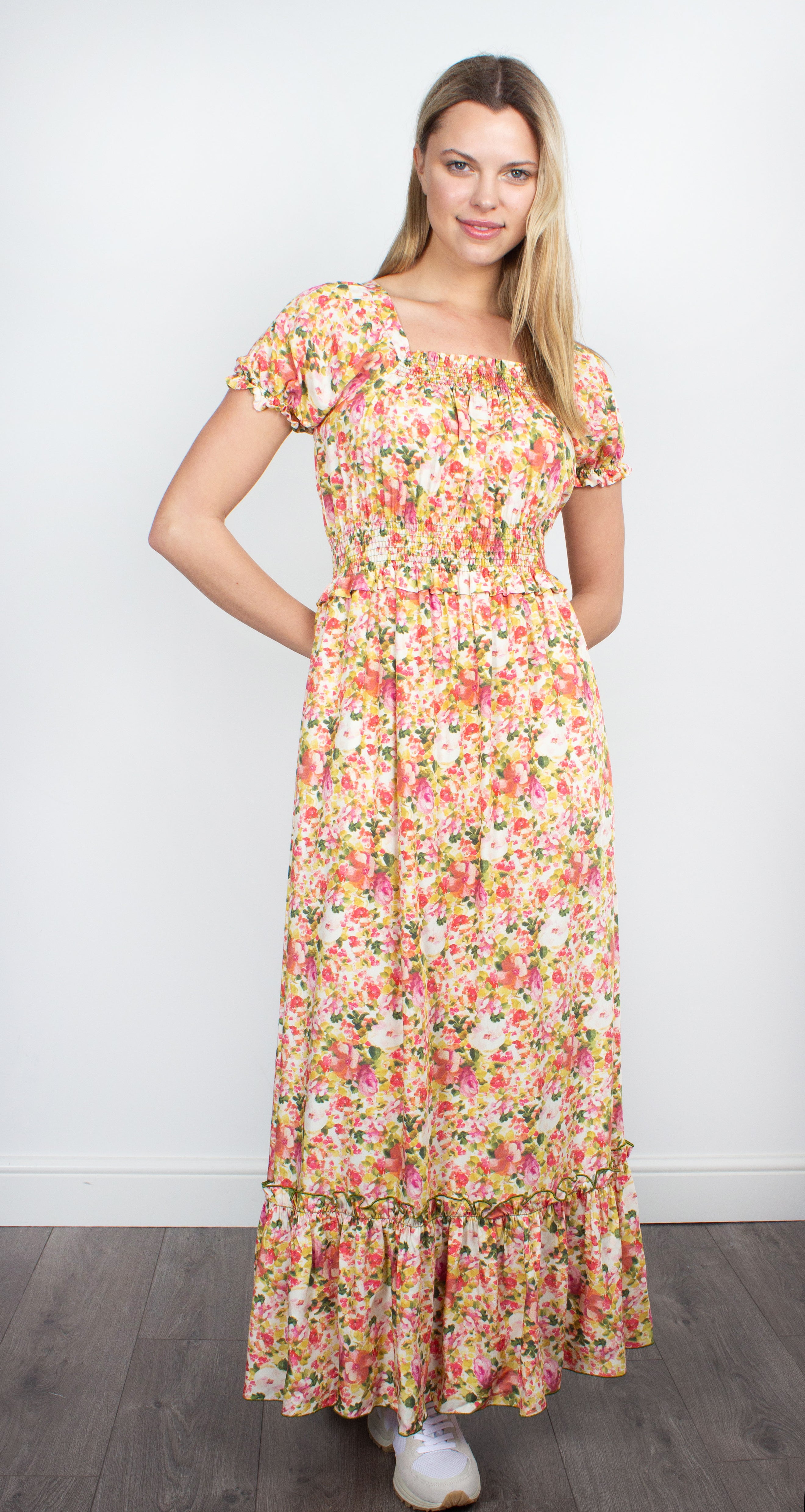 Loretta Caponi Stefania floral-print dress