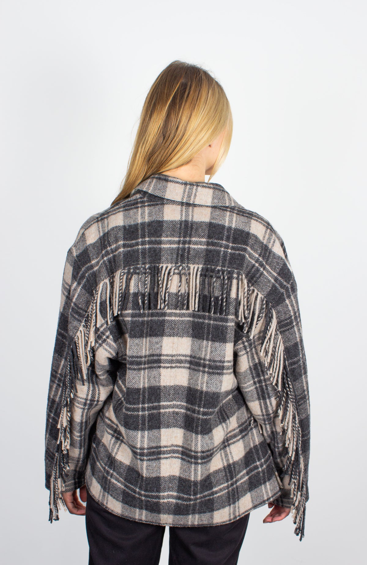 Isabel Marant Étoile Filora wool-mix checked ecru jacket