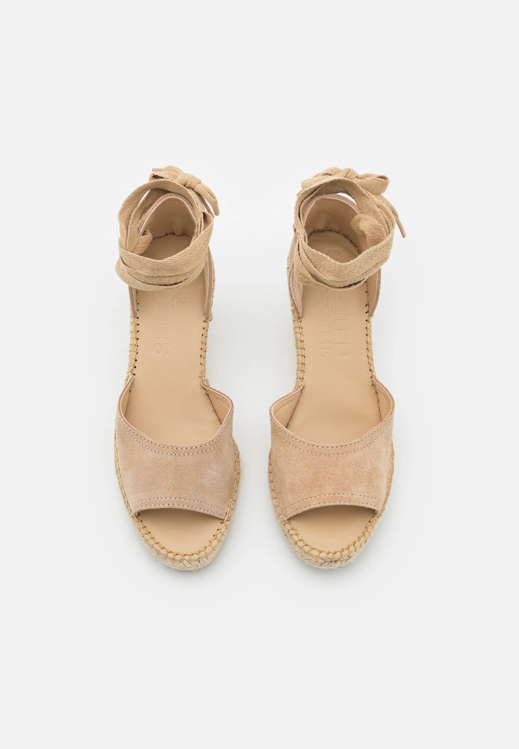 SLF Eva Wedge Espadrilles in Chinchilla