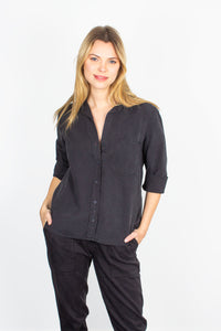 You added <b><u>Bella Dahl button-down vintage black crepe shirt</u></b> to your cart.