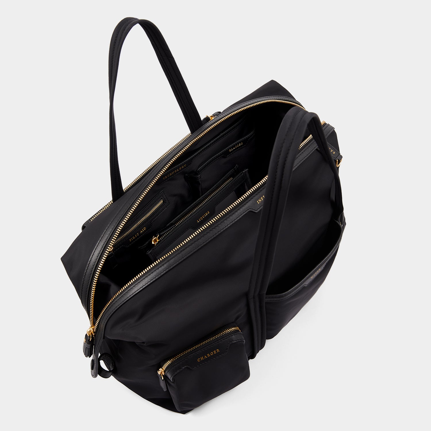 AH In-flight Bag in Black Recycled Nylon