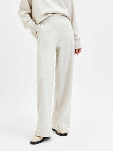 SLF Liesel Wide Sweat Pants in Sand Melange