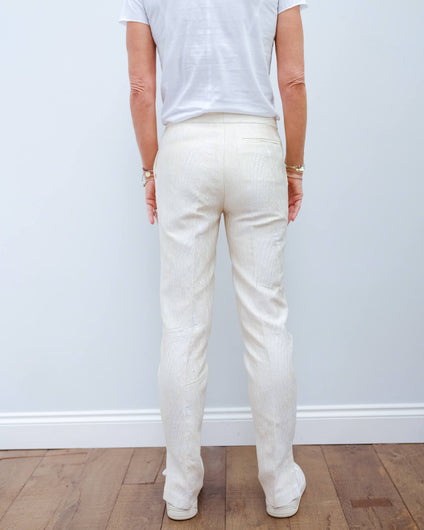 BMB Lingaard trousers in egg white