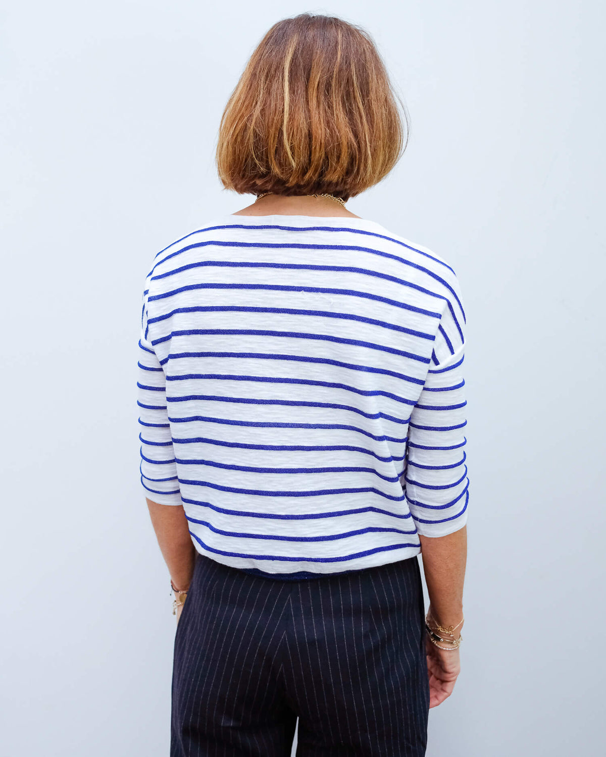 BR Ghymo stripe knit in blue