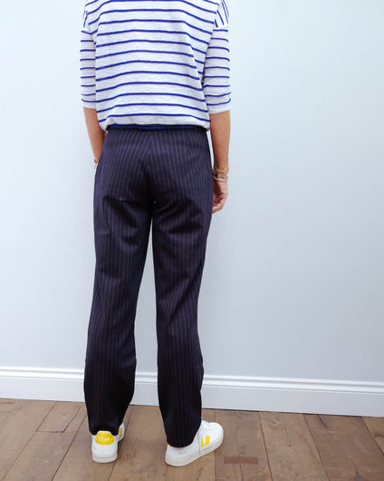 MM Teulada trousers in blue, grey