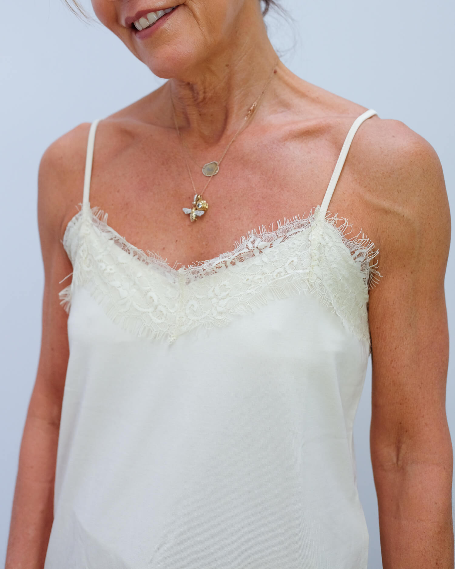 SLF Ella lace cami in birch