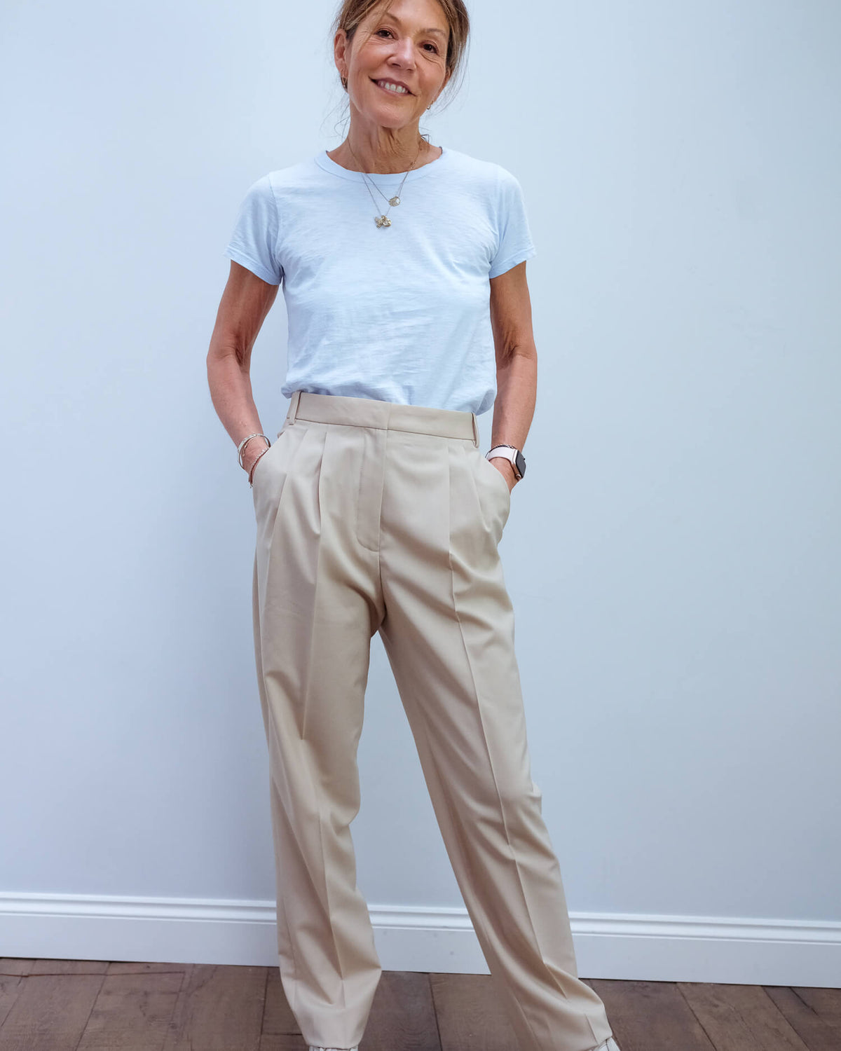 JOSEPH Fender trousers in sand