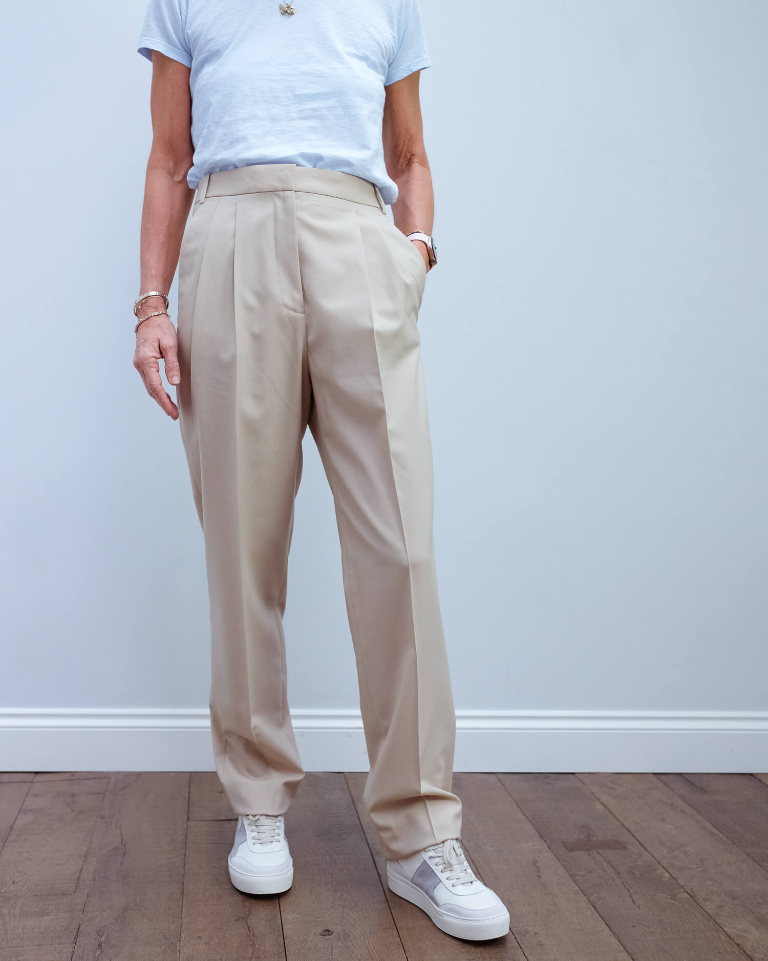 JOSEPH Fender trousers in sand