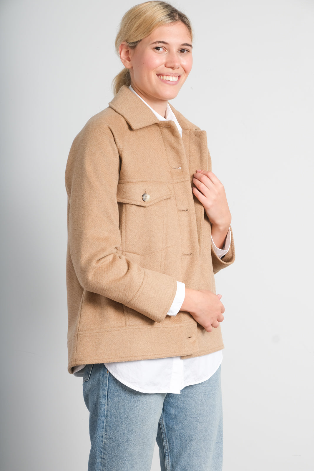 SLF Maddy wool jacket in tigers eye