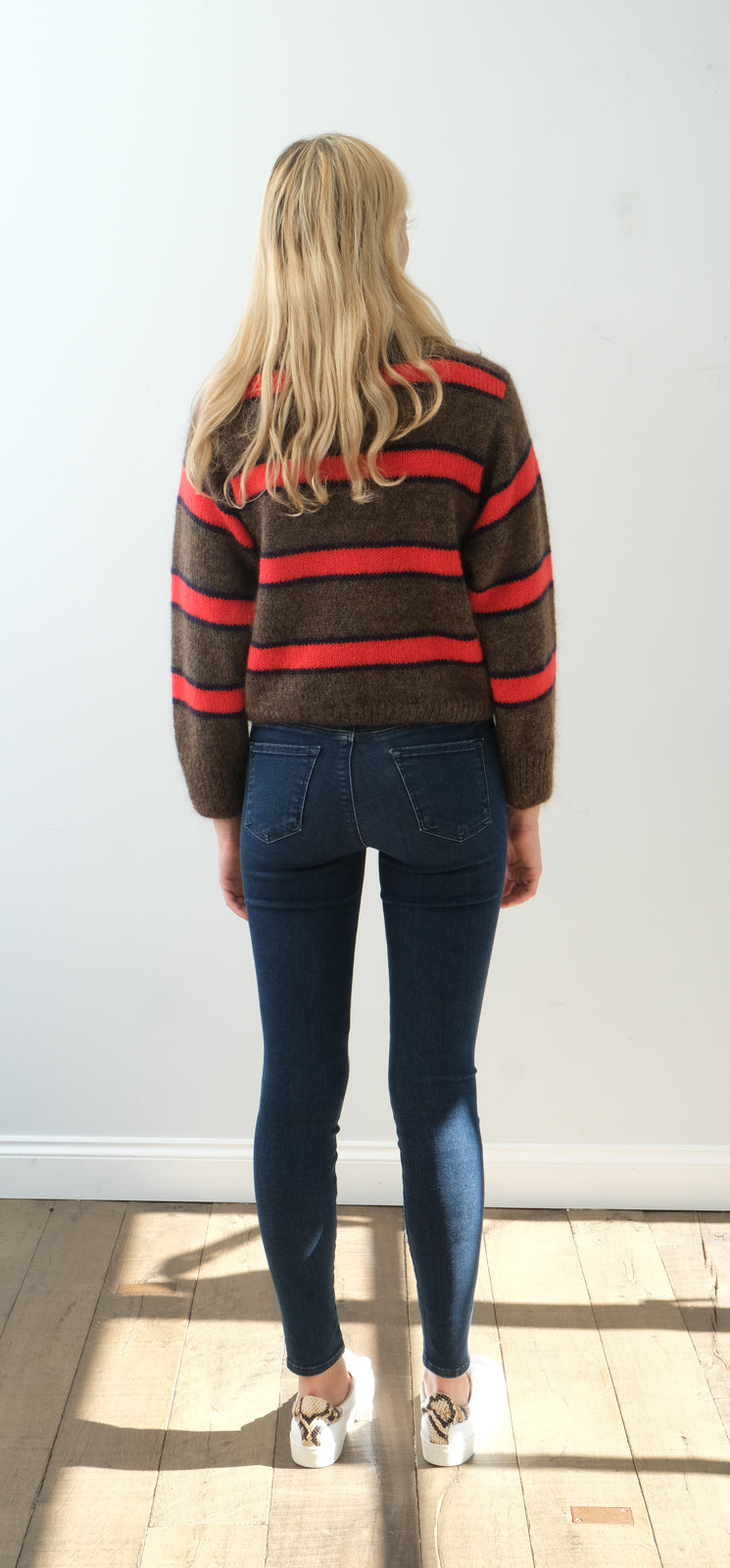 LOR Franja stripe knit in toffee