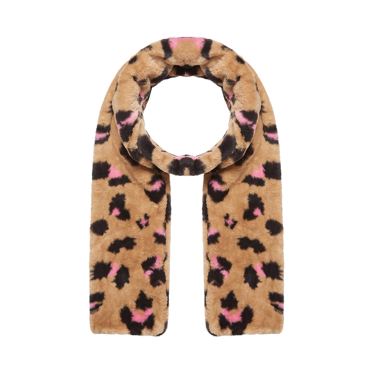 NOOKI Ari Scarf in Camel Leopard