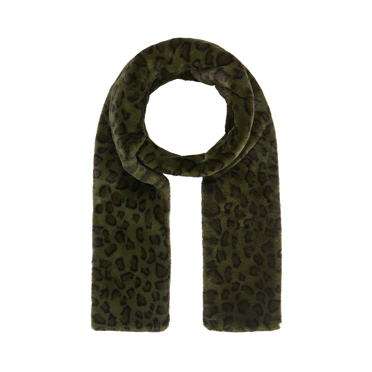 NOOKI Ari Scarf in Khaki Leopard