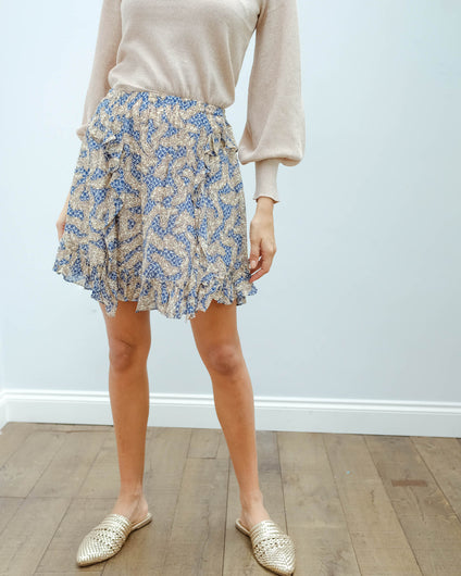 SEC.F Widly short skirt in creme de peche