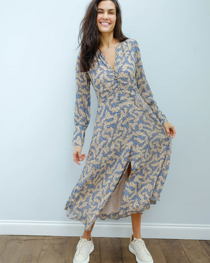 SEC.F Wildly midi dress in creme de peche