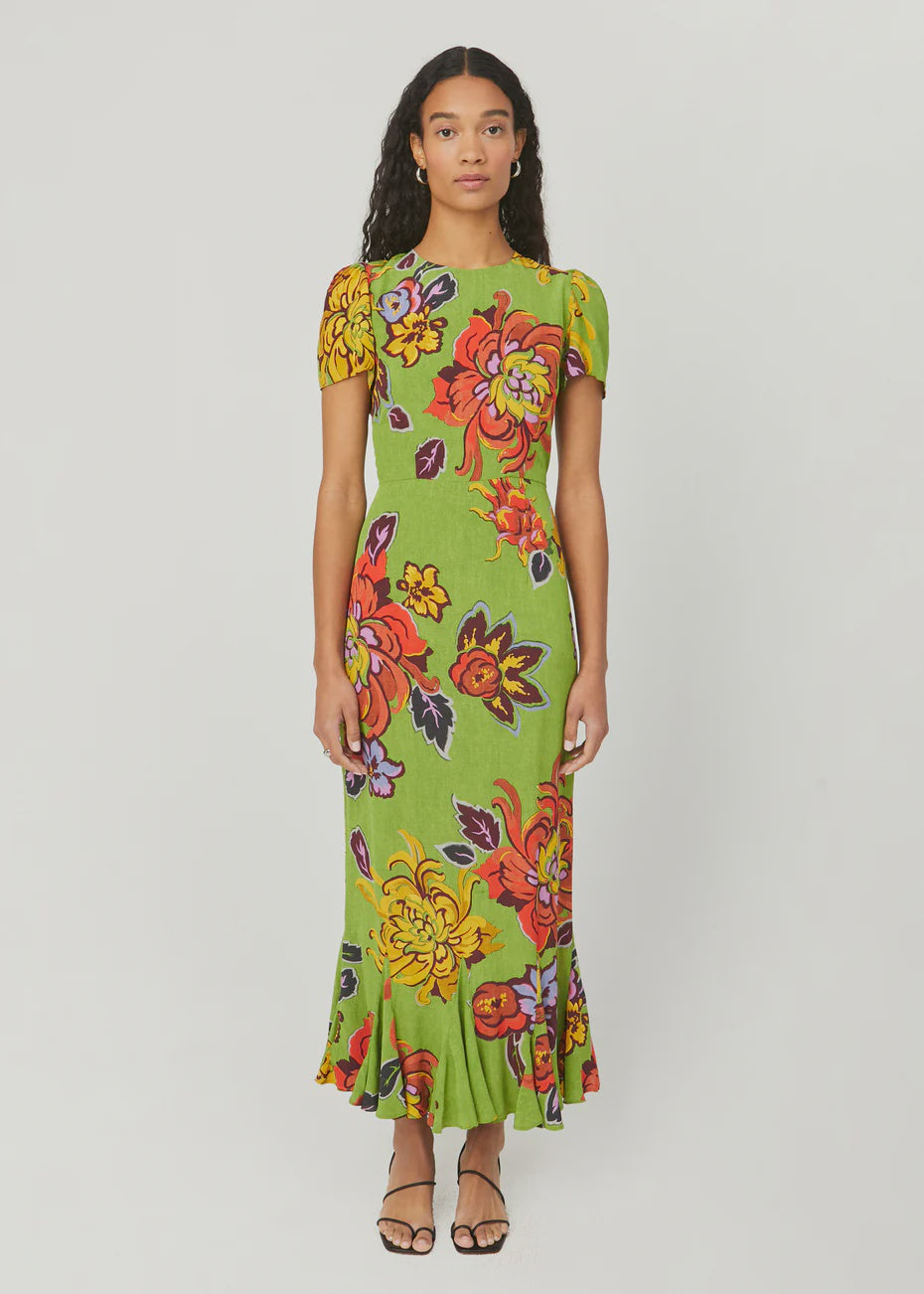 RHODE Lulani Dress in Green Lanai