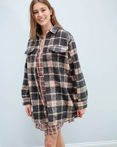 You added <b><u>M Juli check shirt jacket in beige</u></b> to your cart.