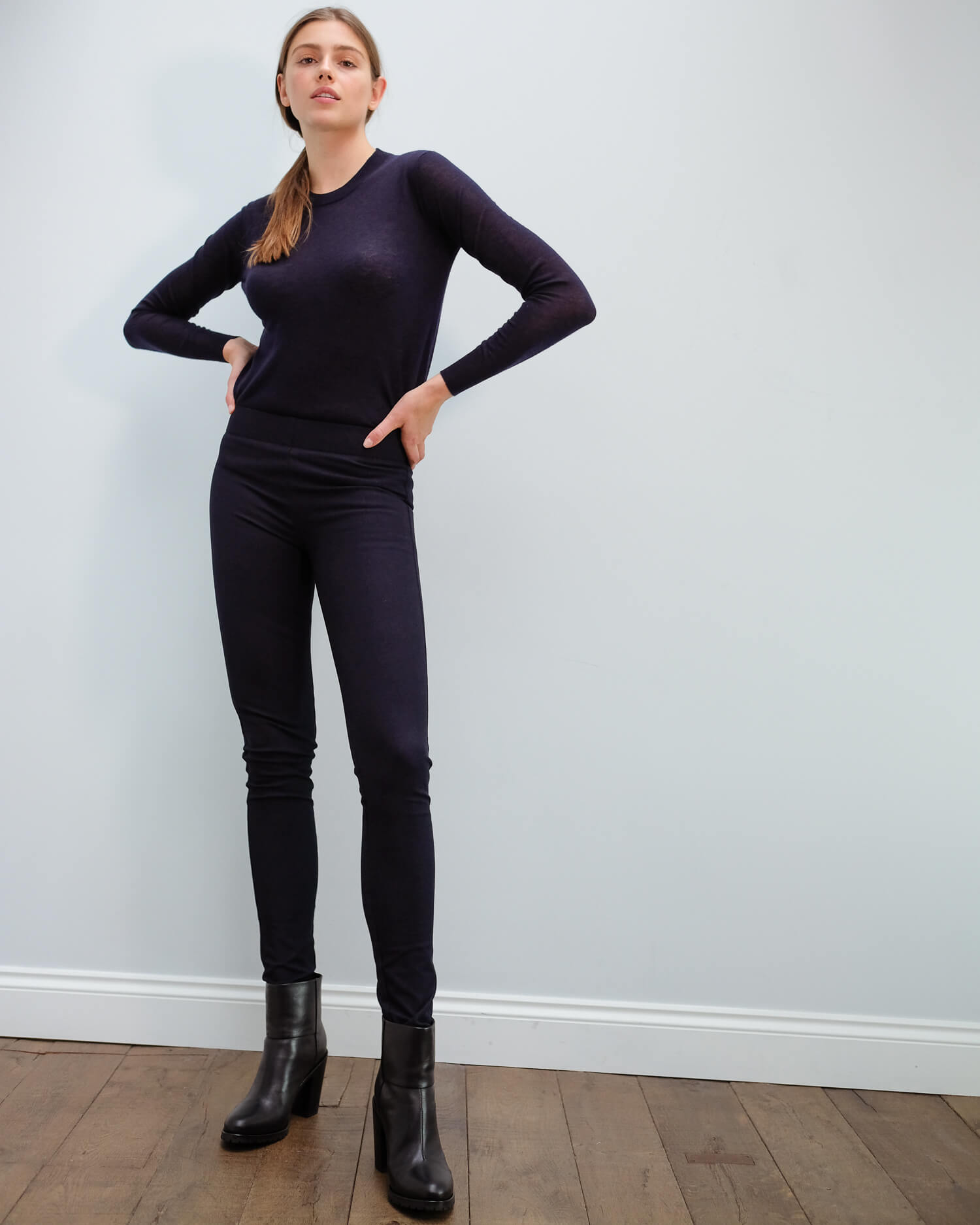 JOSEPH Gab stretch legging in navy