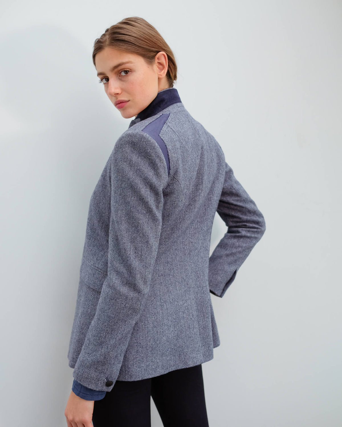 R&B Hazel blazer in herringbone