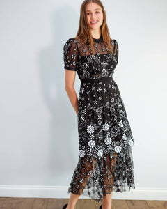 You added <b><u>SP Deco sequin crew neck midi in black</u></b> to your cart.