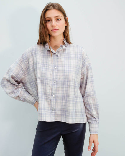 IM Ilaria check shirt in light pink