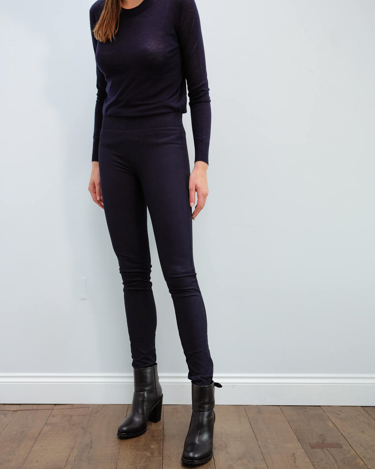 JOSEPH Gab stretch legging in navy