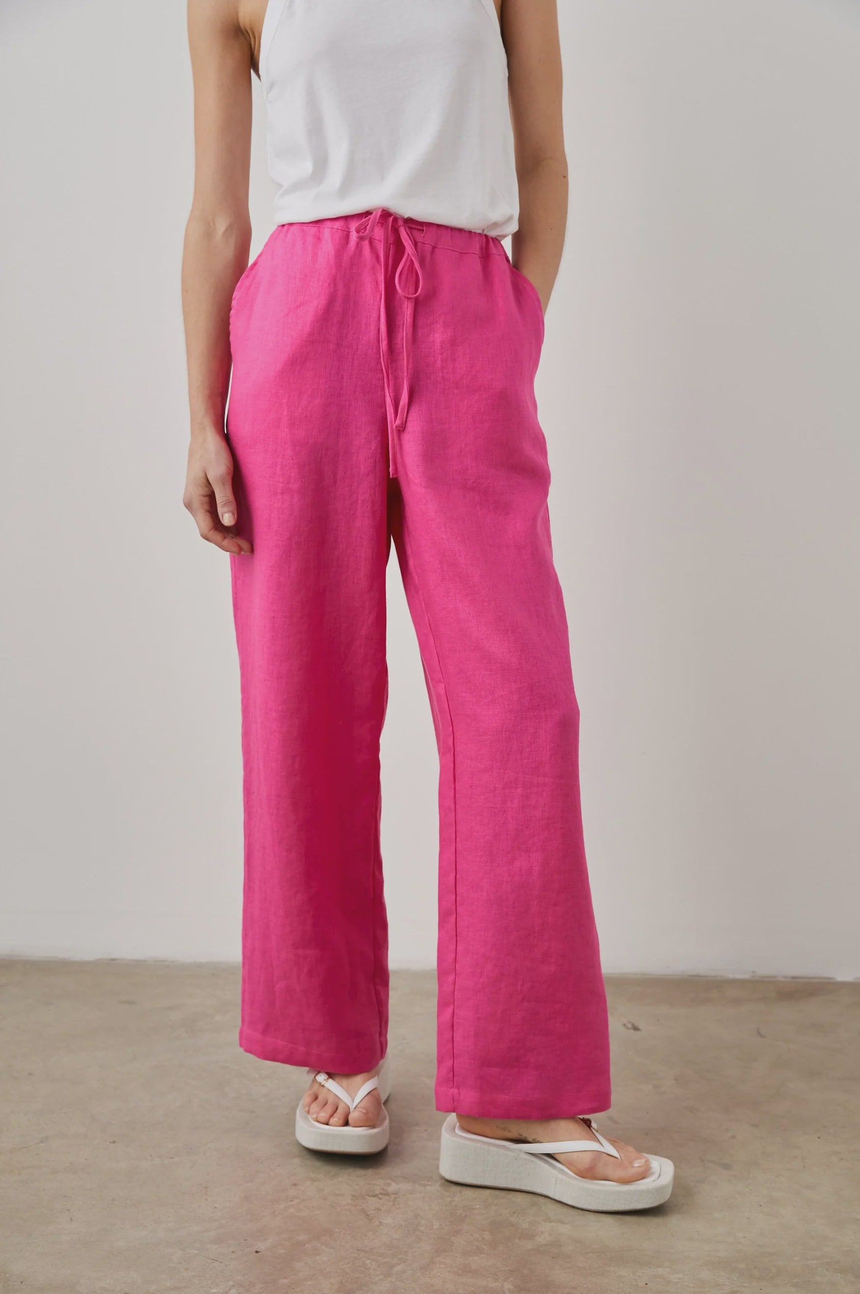 RAILS Emmie trousers in Raspberry