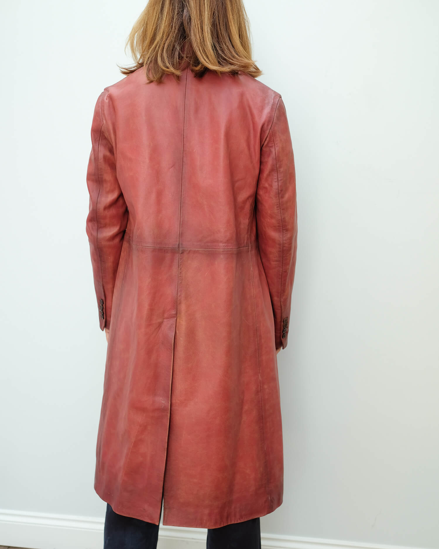 GG Amelia coat in rosso scuro